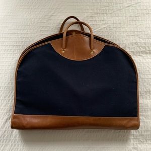 Leather & Canvas Garment Travel Bag